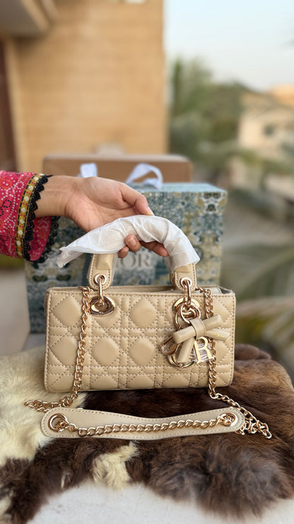 Lady D-Joy Bag-Bow Edition-AAA Series-Double Folding box
