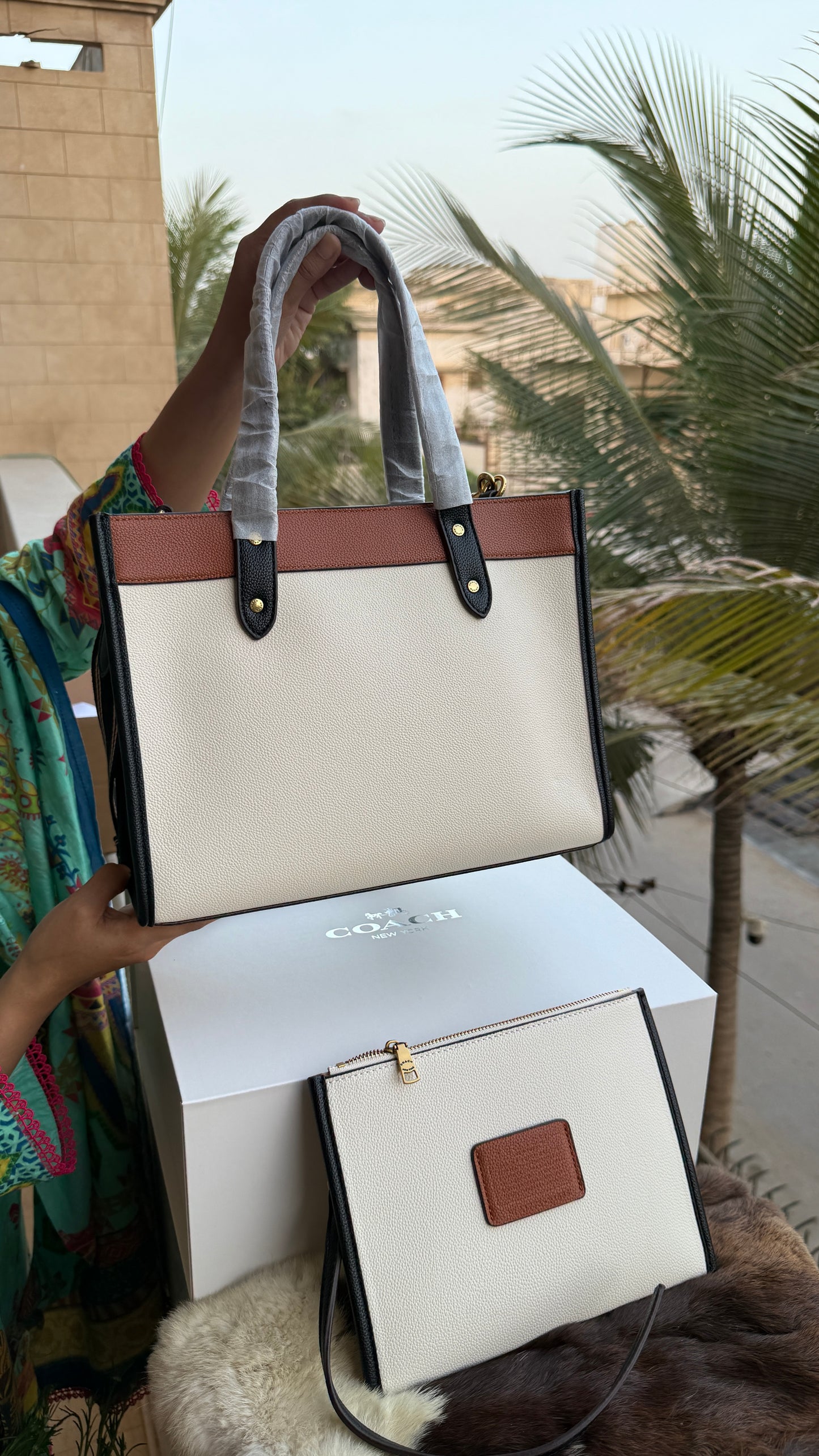 Coach Field tote 30 Double folding box-AAA Quality