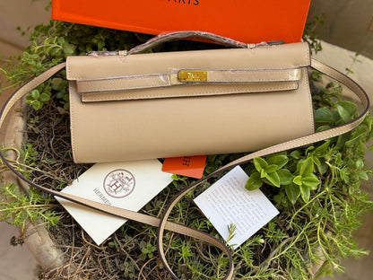 Hermes Kelly Cut Clutch-Box included-Master Series