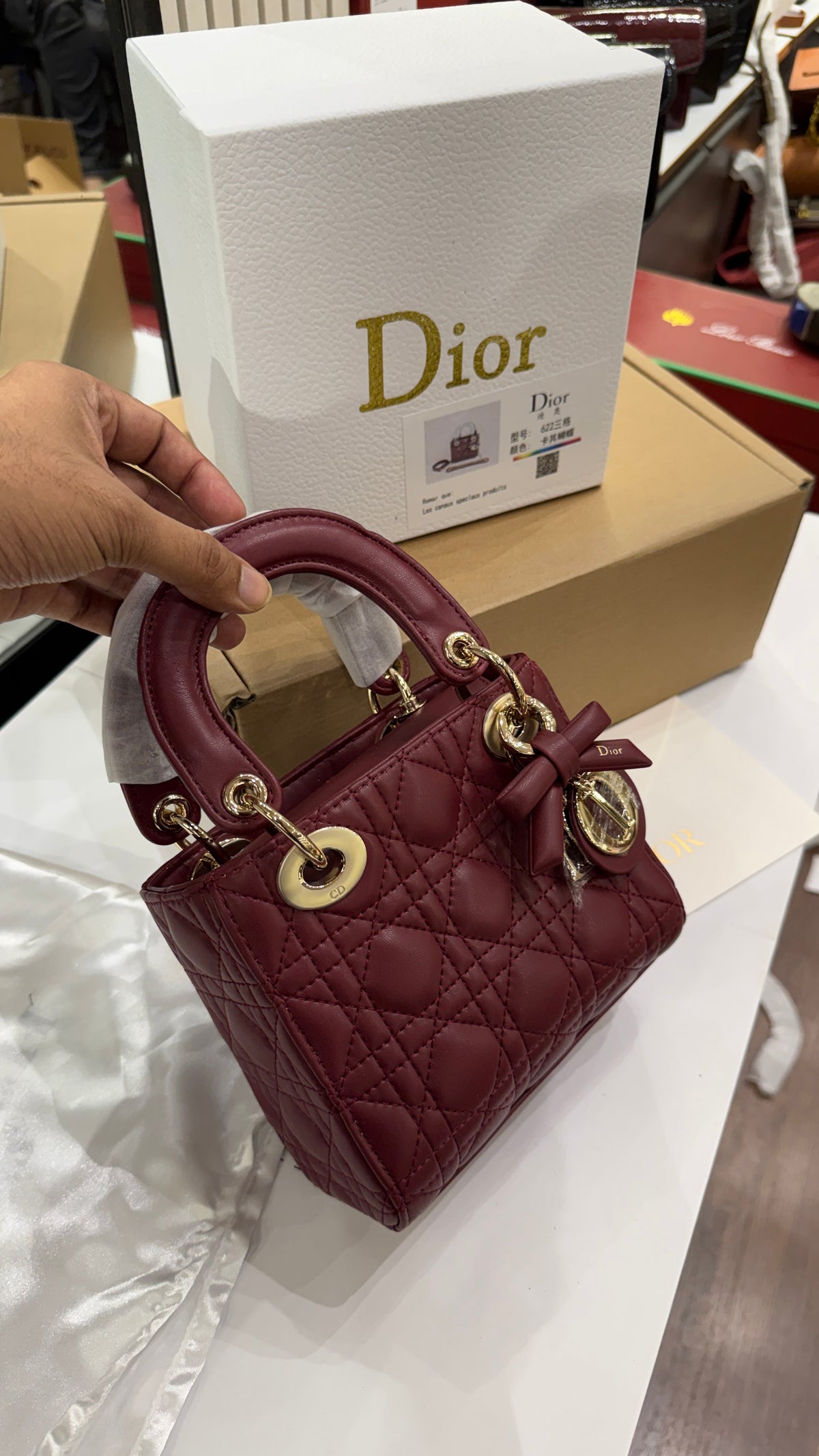 Lady Dior Mini By Dior-AAA Series-Double Folding Box