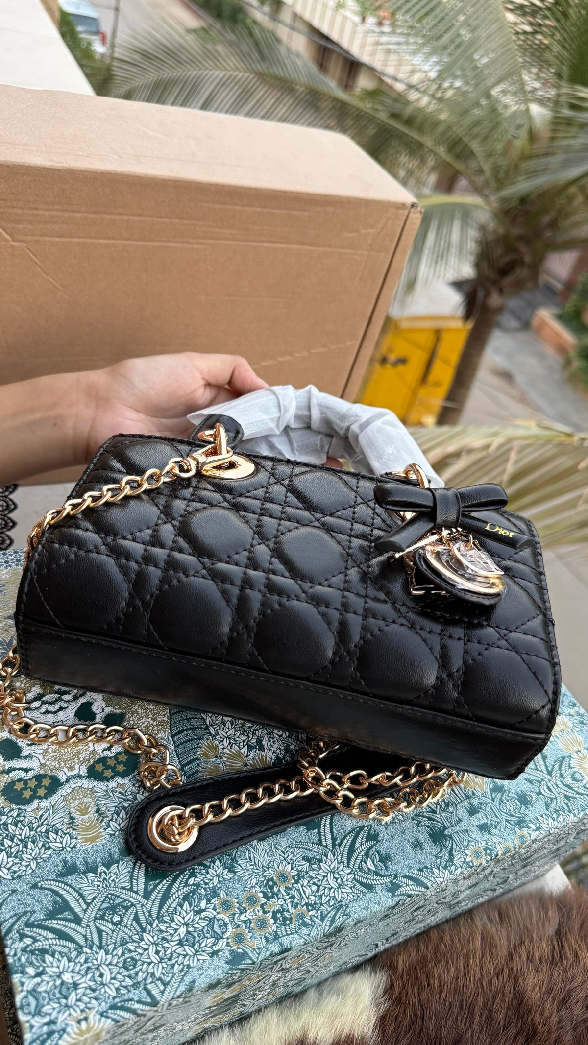 Lady D-Joy Bag-Bow Edition-AAA Series-Double Folding box
