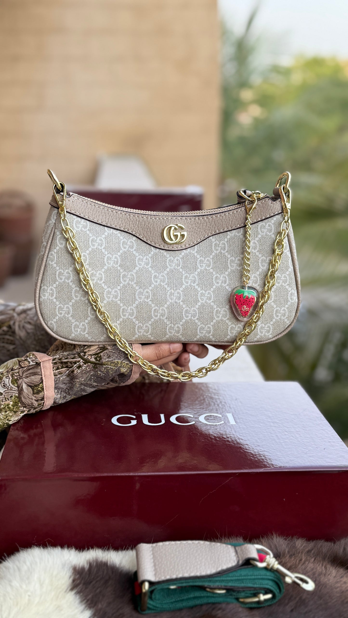 Gucci Ophidia small shoulder Hobo bag-Master Plus Series-With Magnetic folding box