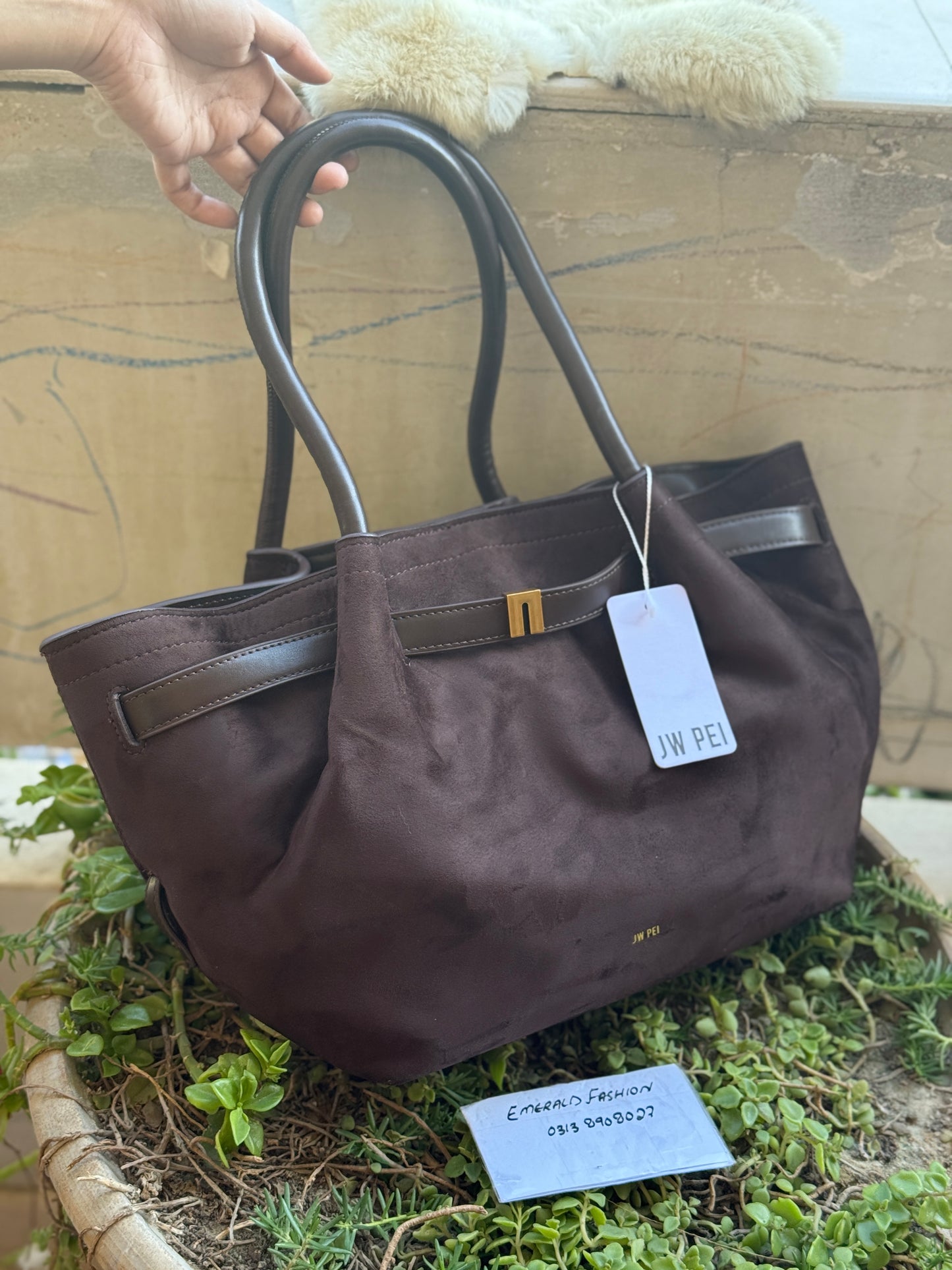 JW PEI Hana Medium Suede Tote Bag-Same as original-Master Series