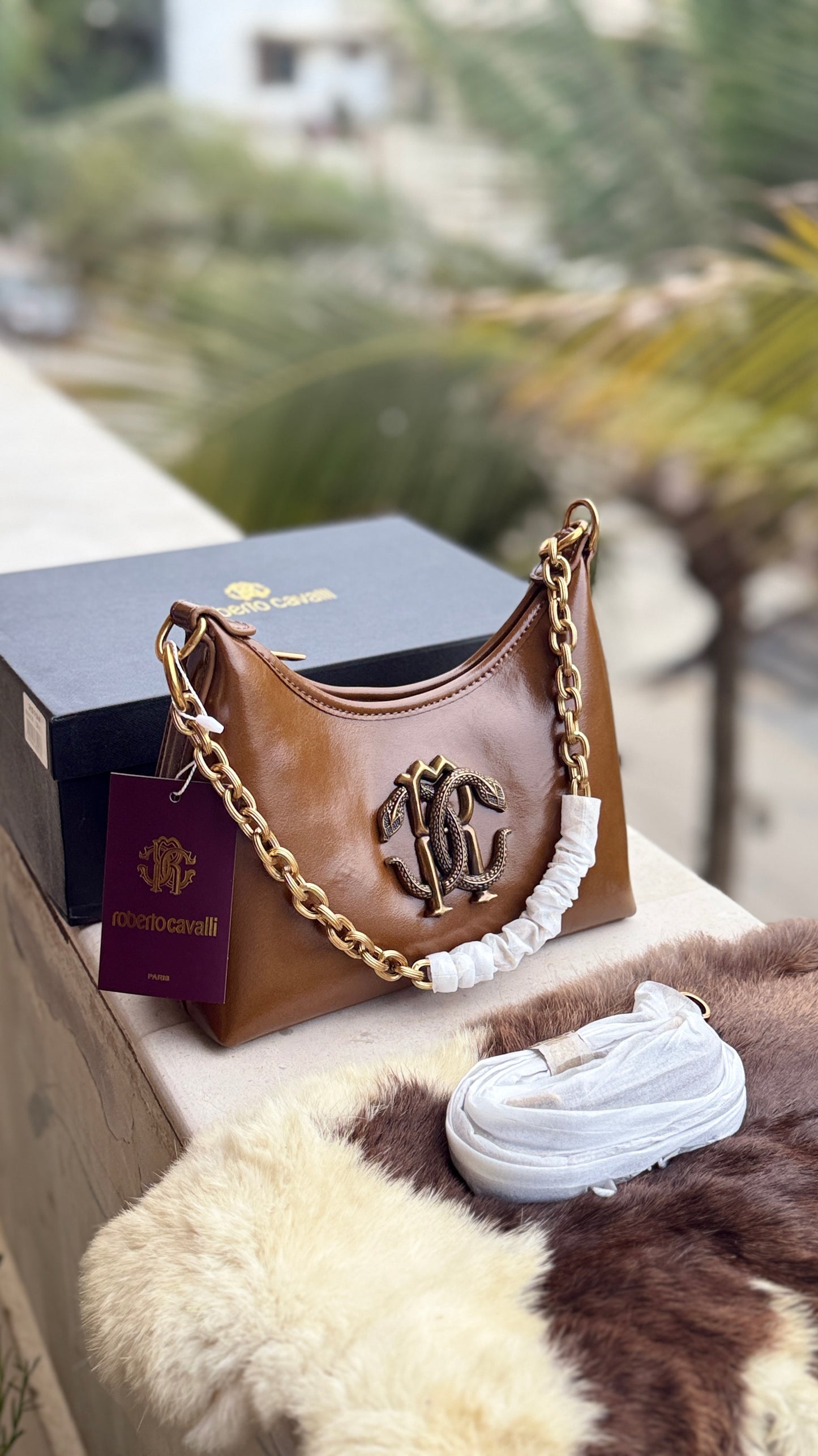 Roberto Cavalli Shoulder Bag-Master series with box.