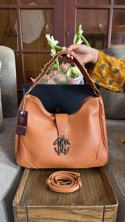 Roberto Cavalli Chain detail Shoulder bag-Box Packaging-Master Series.