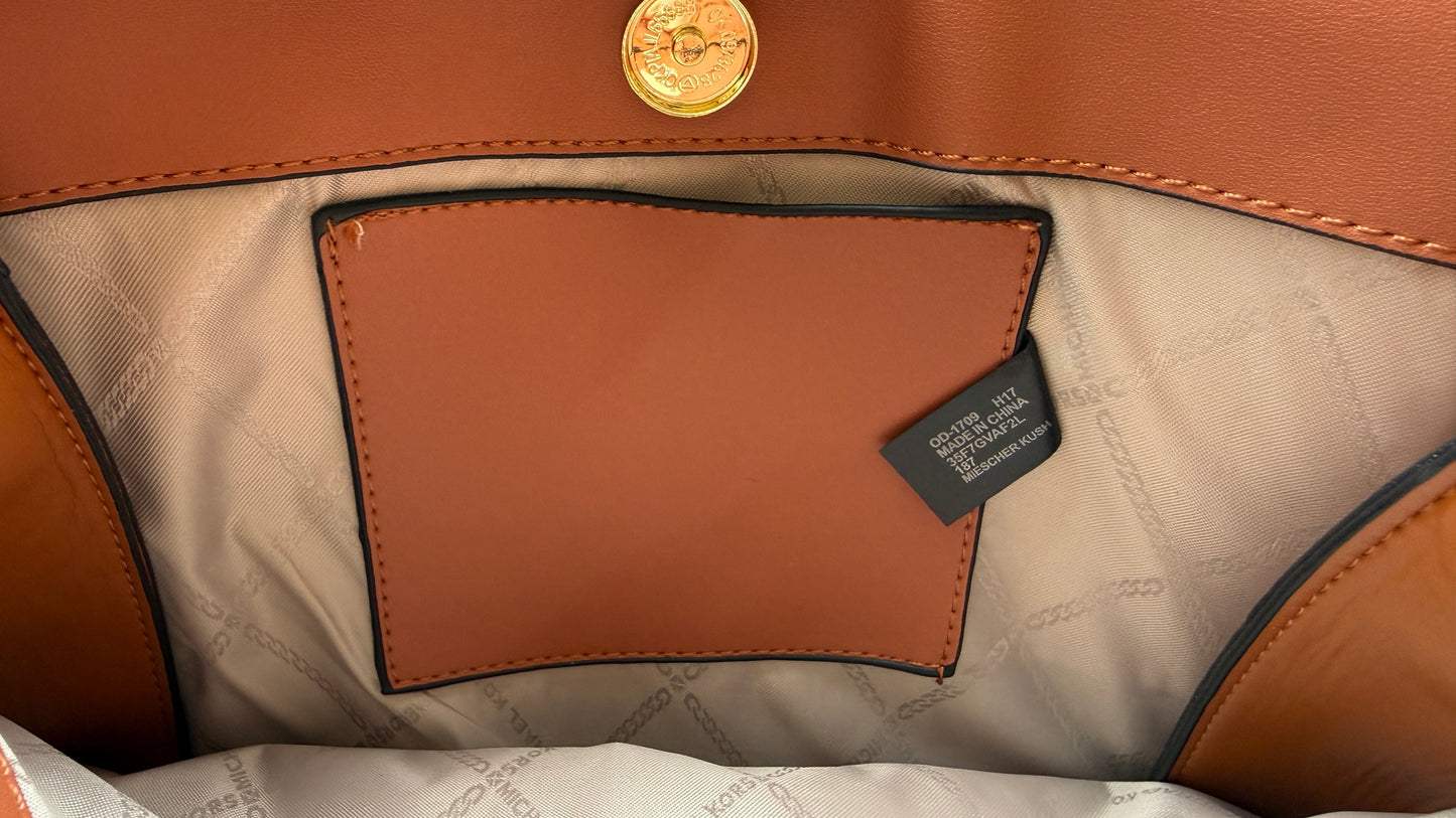 Michael Kors Laila Signature Monogram Hand Bag-With Box-Master Series