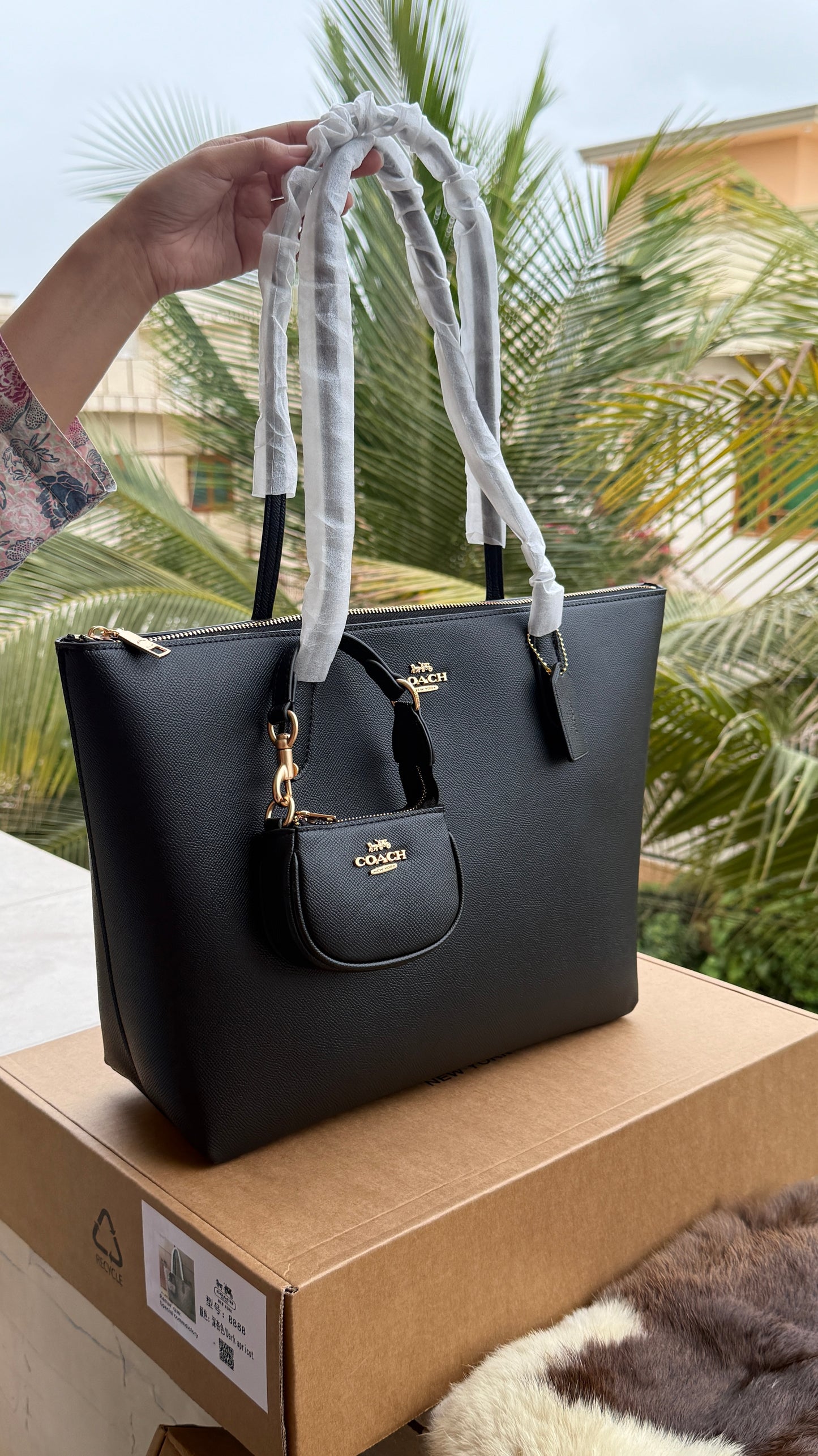 Coach Tote-With Coin Bag-Master Plus Series-With Box