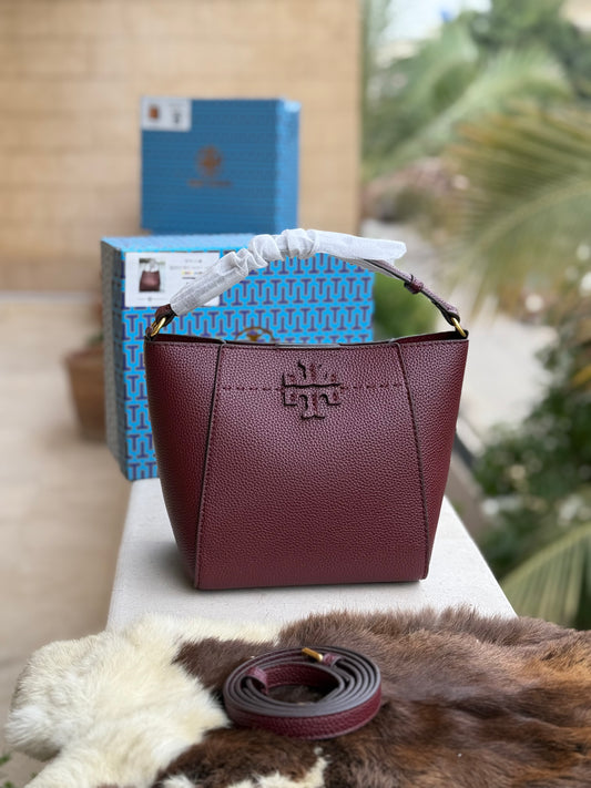 TORY BURCH MCGRAW BUCKET BAG ( Master Series )