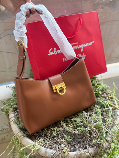 Salvatore Ferragamo Trifolio shoulder bag-Master Series-With Paper Bag-Same As Original