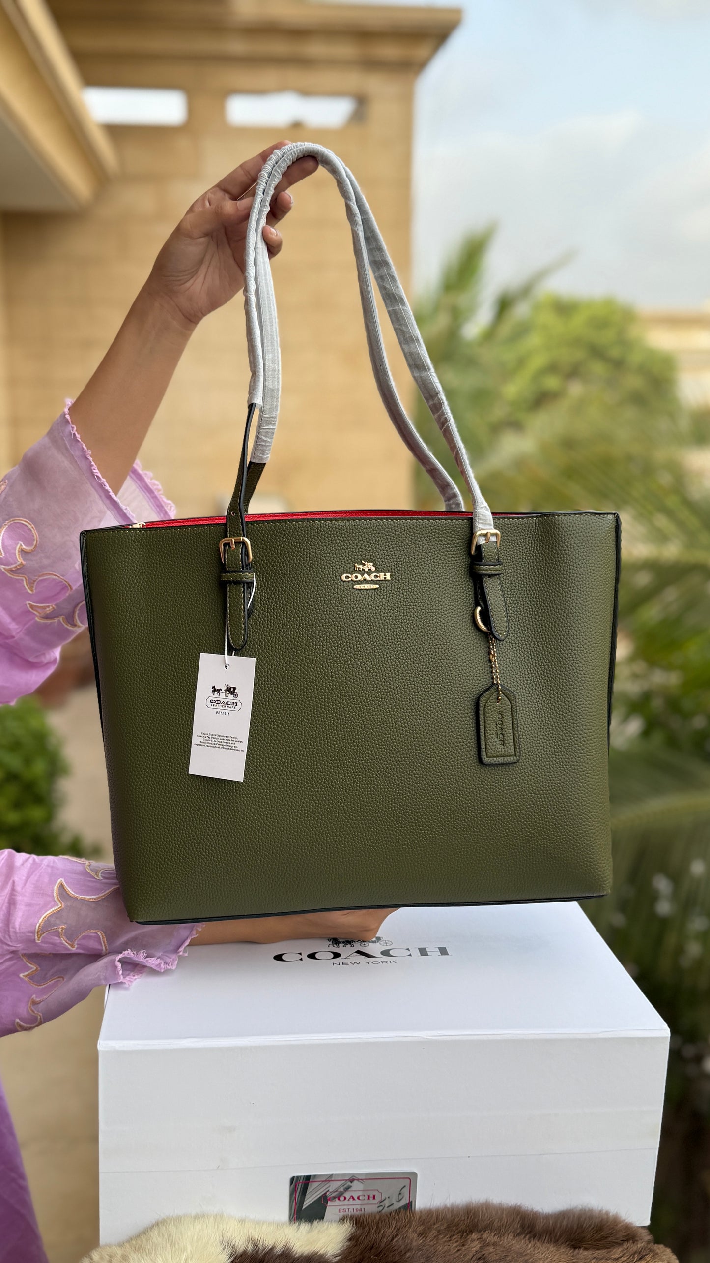 Coach Mollie Tote Large-With Box-Master Series