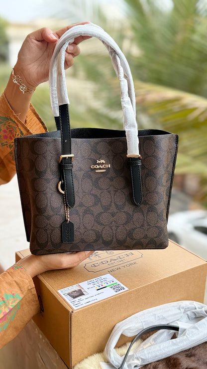 Coach Mollie 25 Tote Bag-Master Basic Series With Folding Box Packaging.