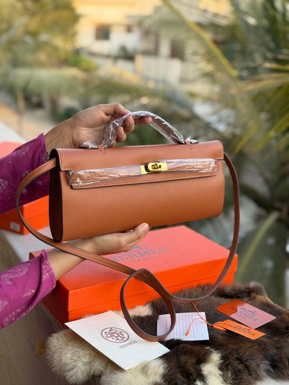 Hermes Kelly Cut Clutch-Box included-Master Series