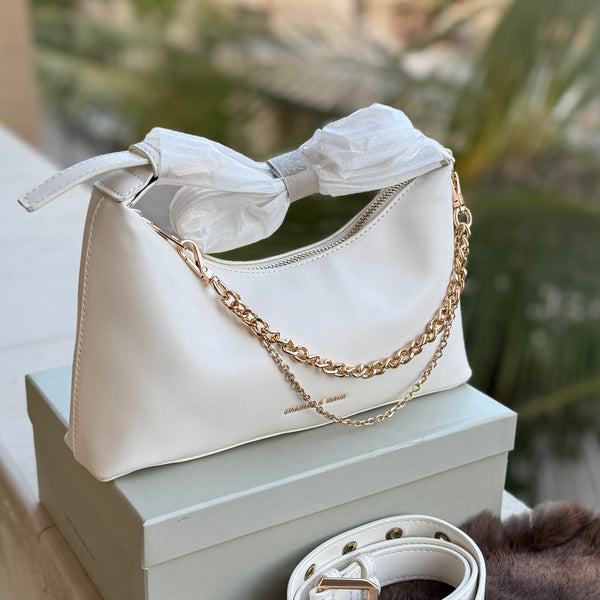 Charles & Keith Atwood chain-embellished shoulder bag-Master Series-With box