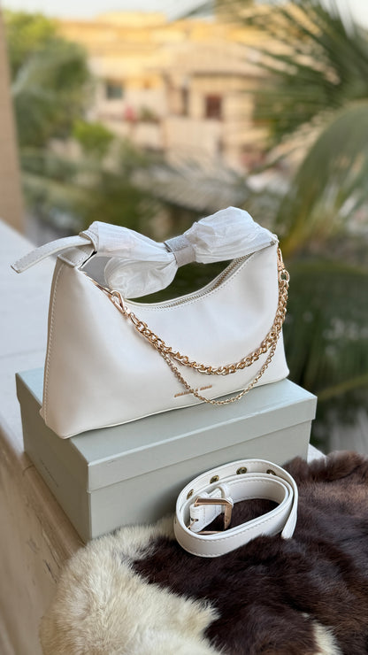 Charles & Keith Atwood chain-embellished shoulder bag-Master Series-With box