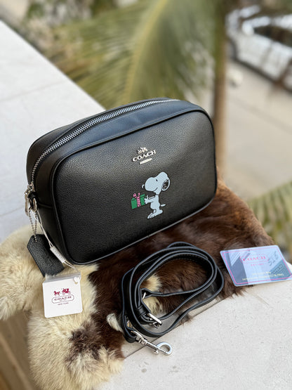 Coach X Peanuts Jamie Camera Bag with Snoopy Ski Motif-Same As Original-Master Series
