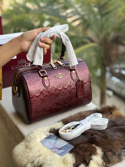 Coach Rowan Satchel With Box Master Series