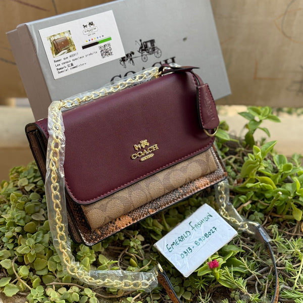 Coach KLARE Convertible Shoulder bag-Master Series With Box Packaging.