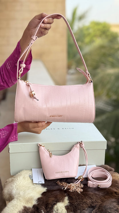 Charles & Keith Shoulder With Micro Bag-With box-Master Series.