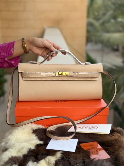 Hermes Kelly Cut Clutch-Box included-Master Series