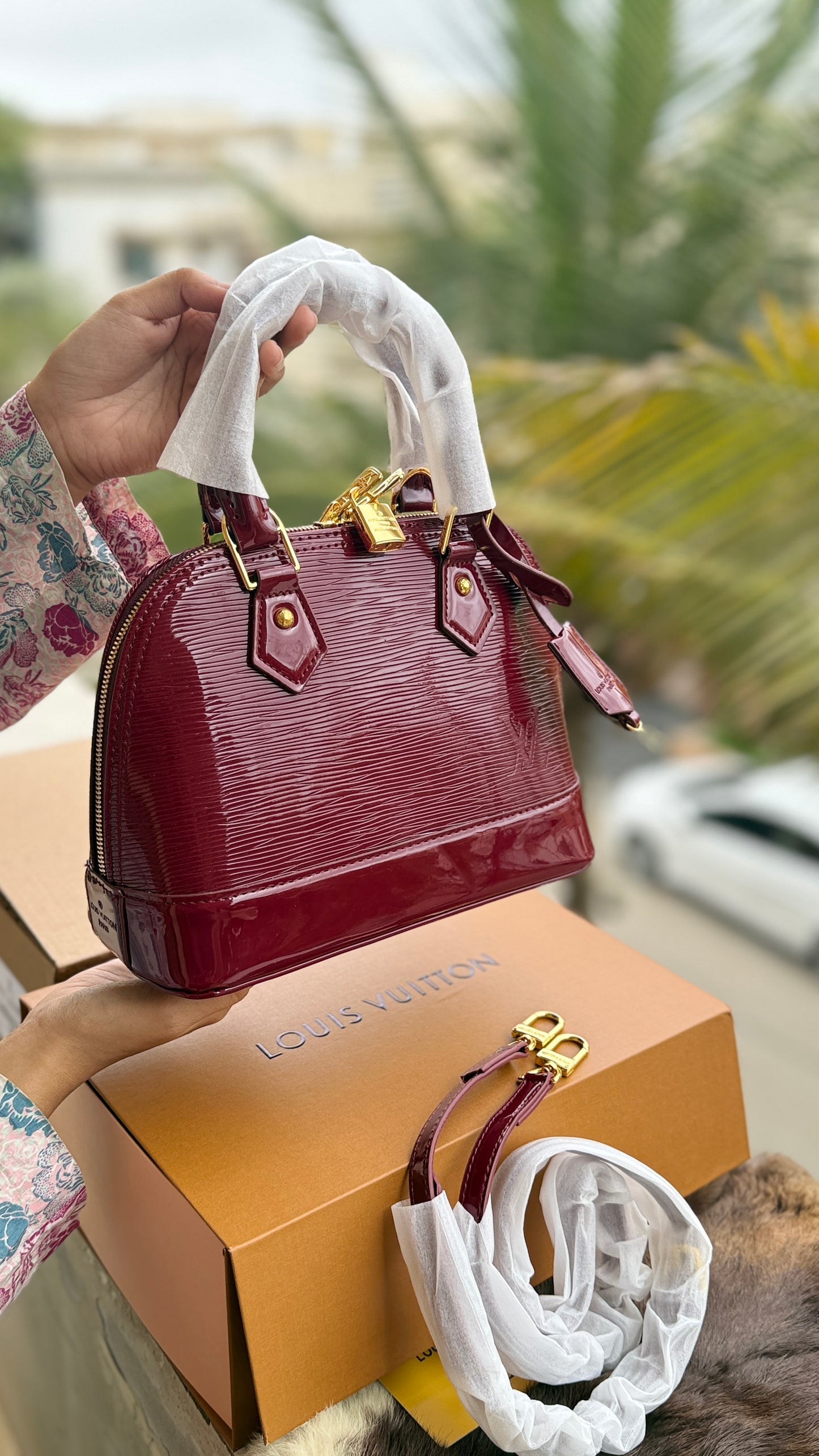 Louis Vuitton Electric Epi Alma BB handbag-Double box-Master Plus Series