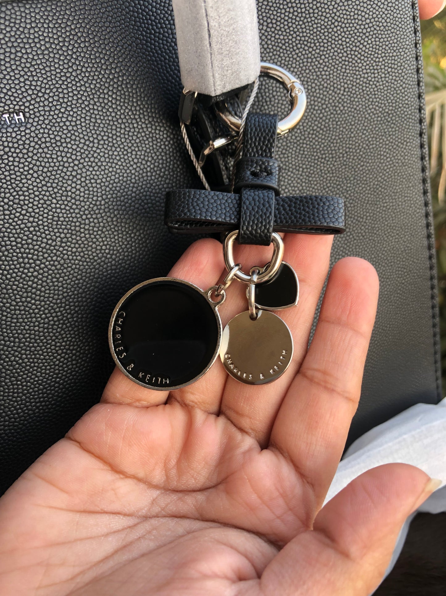 C & K Bow Detail Tote Bag