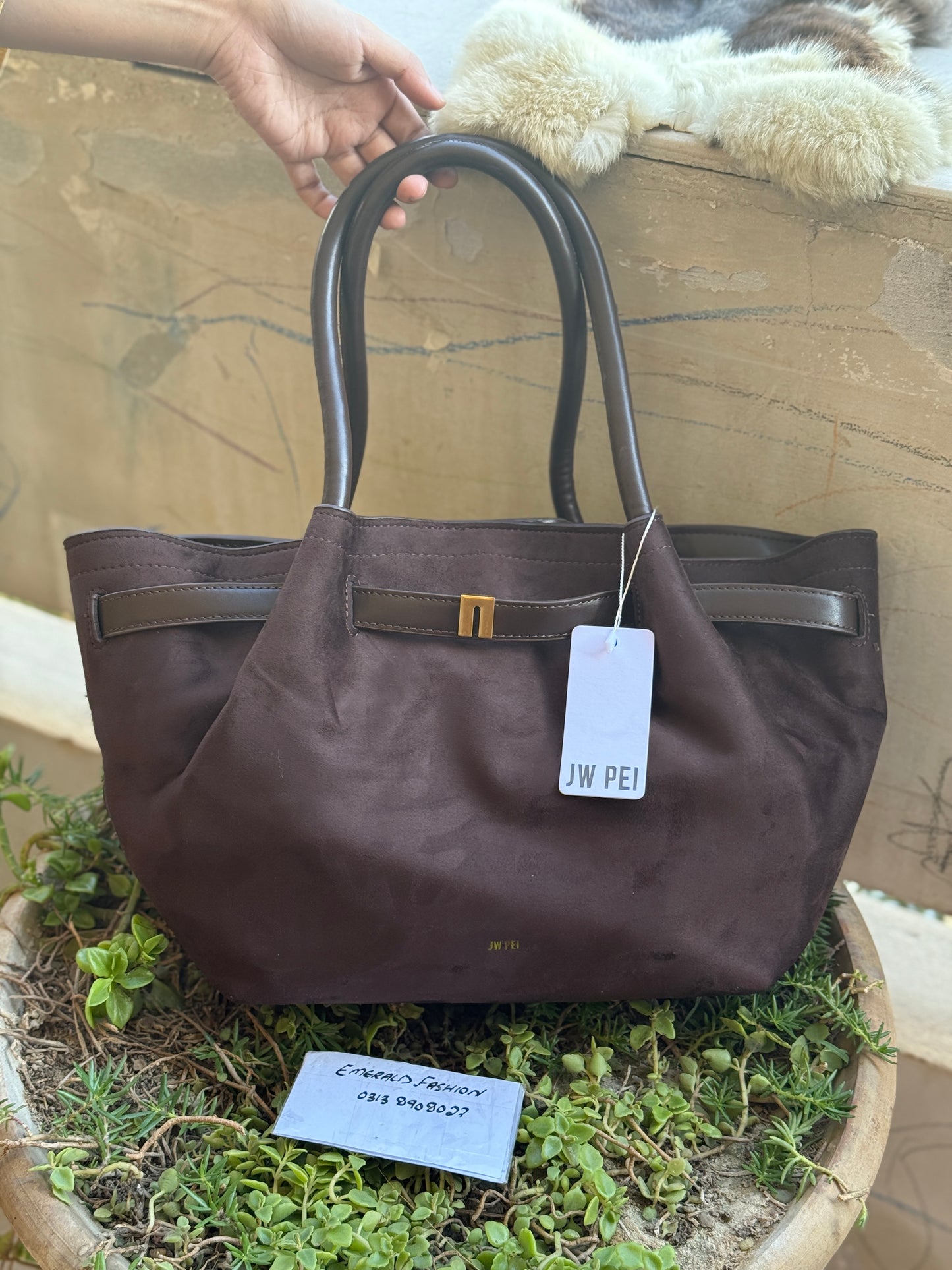 JW PEI Hana Medium Suede Tote Bag-Same as original-Master Series
