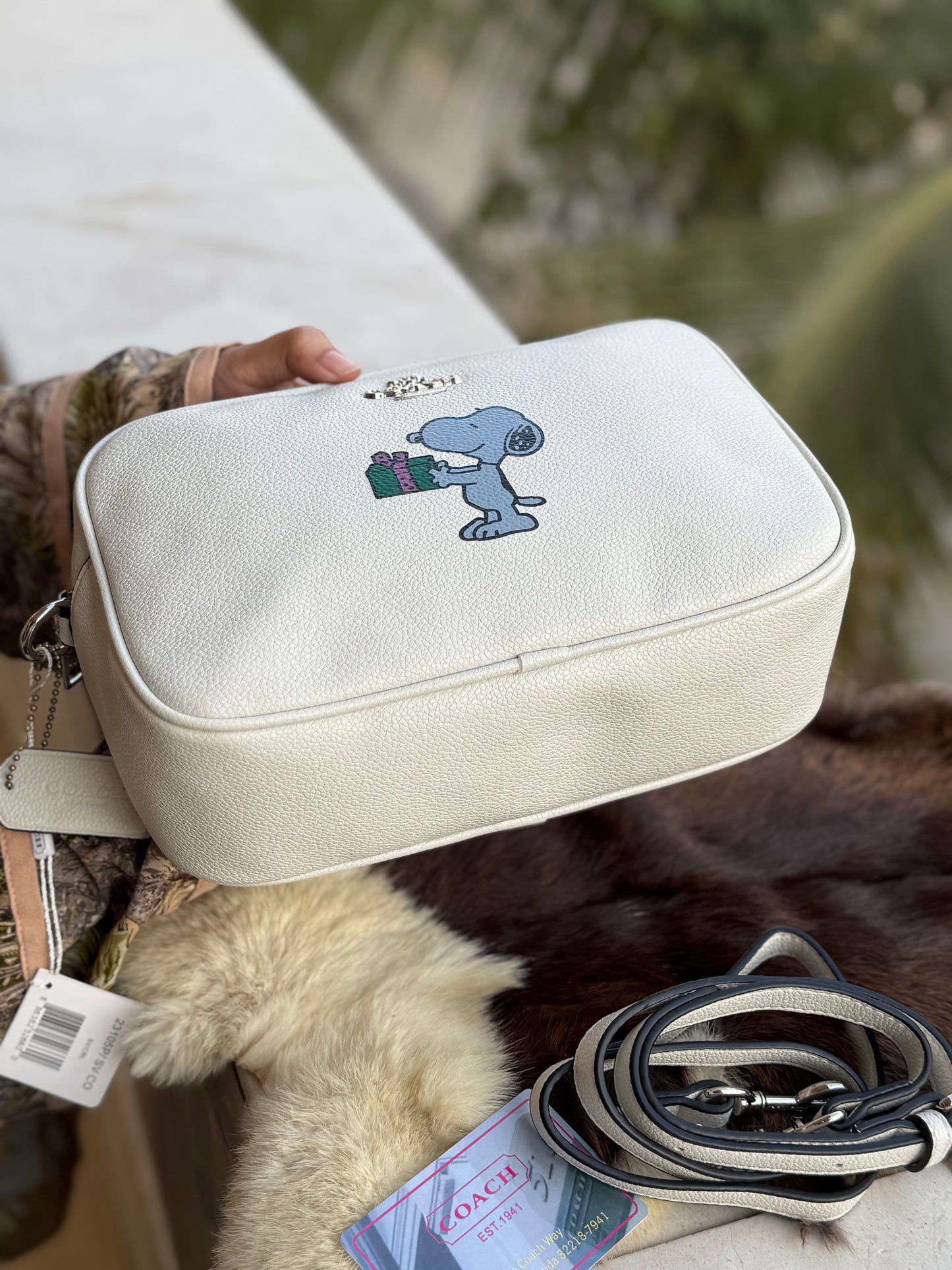 Coach X Peanuts Jamie Camera Bag with Snoopy Ski Motif-Same As Original-Master Series