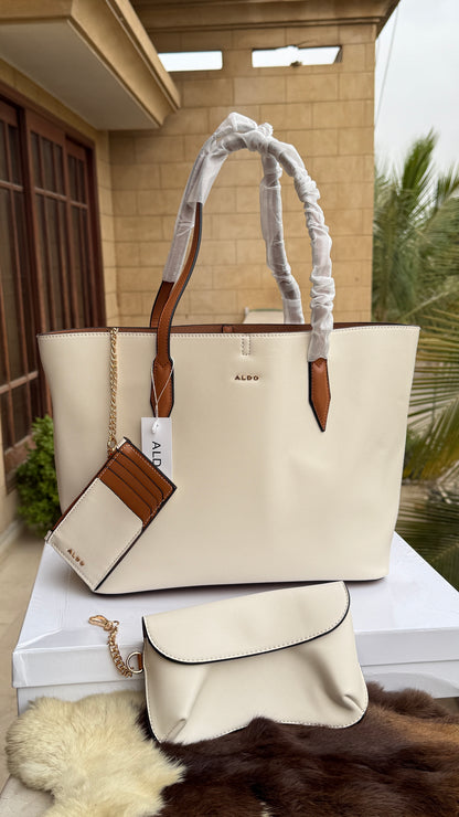 Aldo Tote-With Card Wallet & Pouch-With Box-Master Series