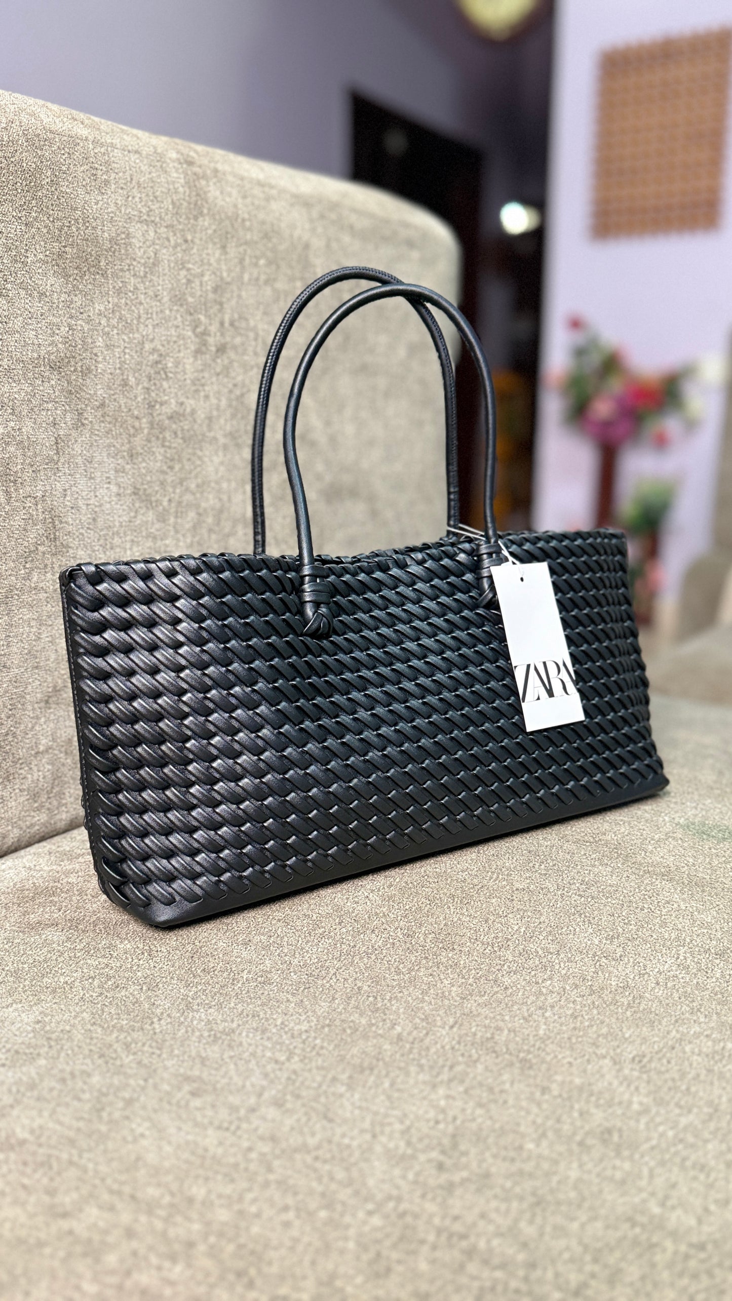 Zara braided elongated Shoulder/tote bag-Master Plus Series