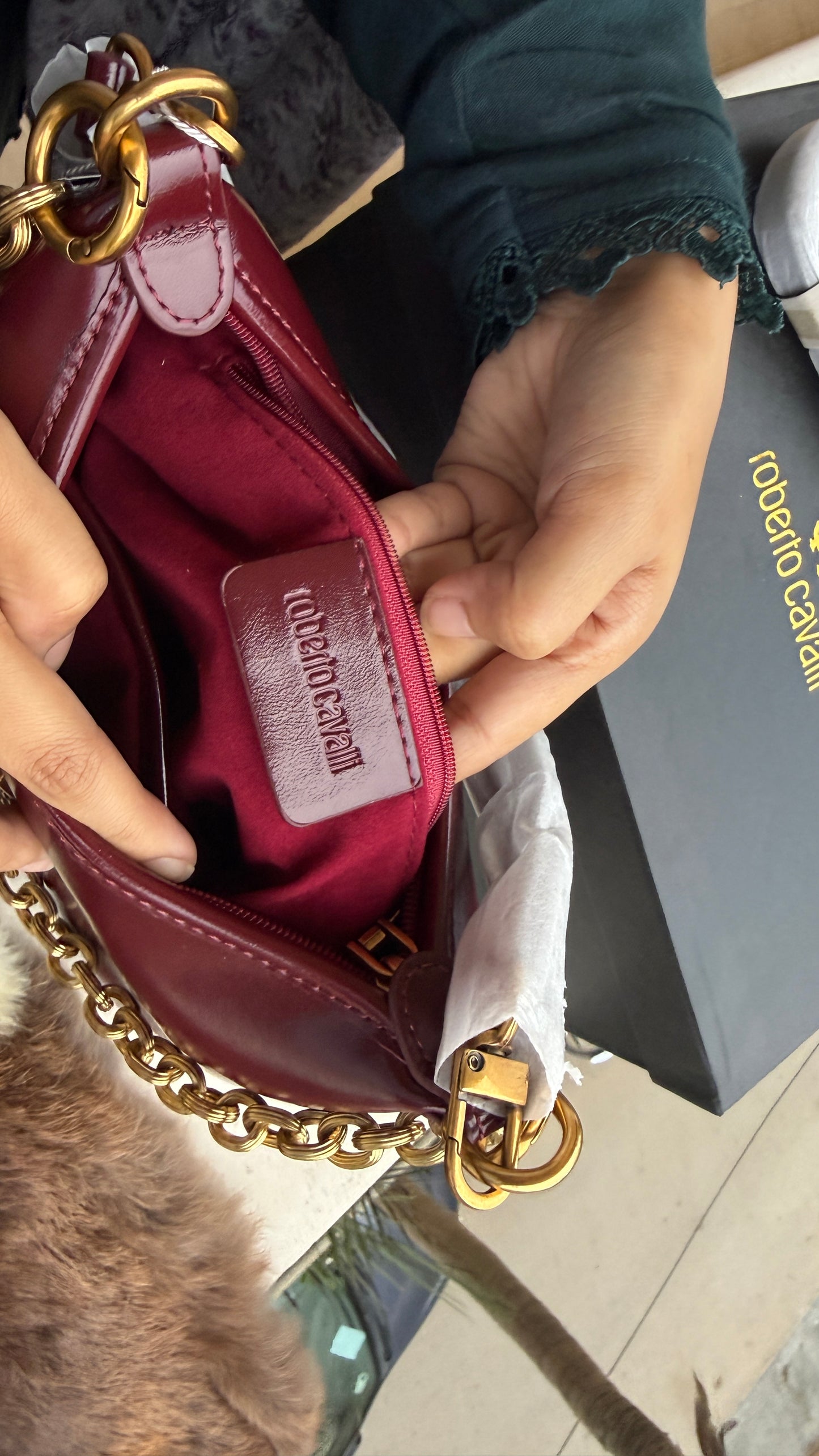 Roberto Cavalli Shoulder Bag-Master series with box.