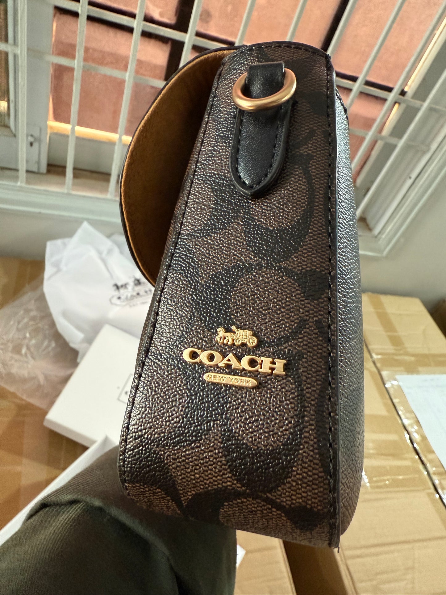 Coach Marlie Top Handle Satchel With Box.