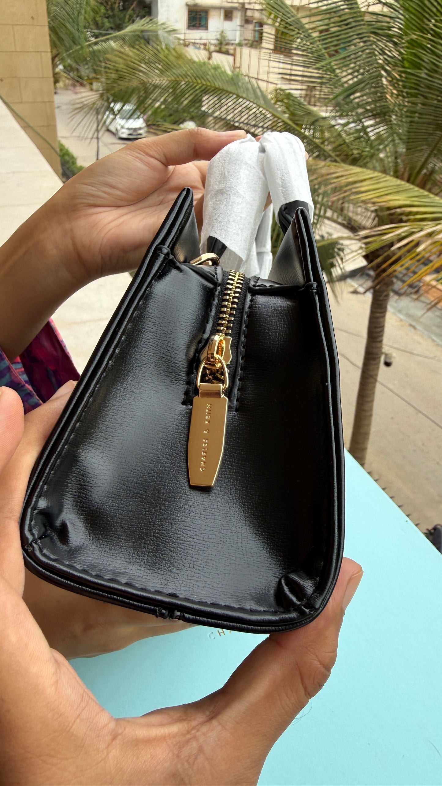 Charles & Keith Mini Kerry Top Handle Bag-Master Plus Series-With Box