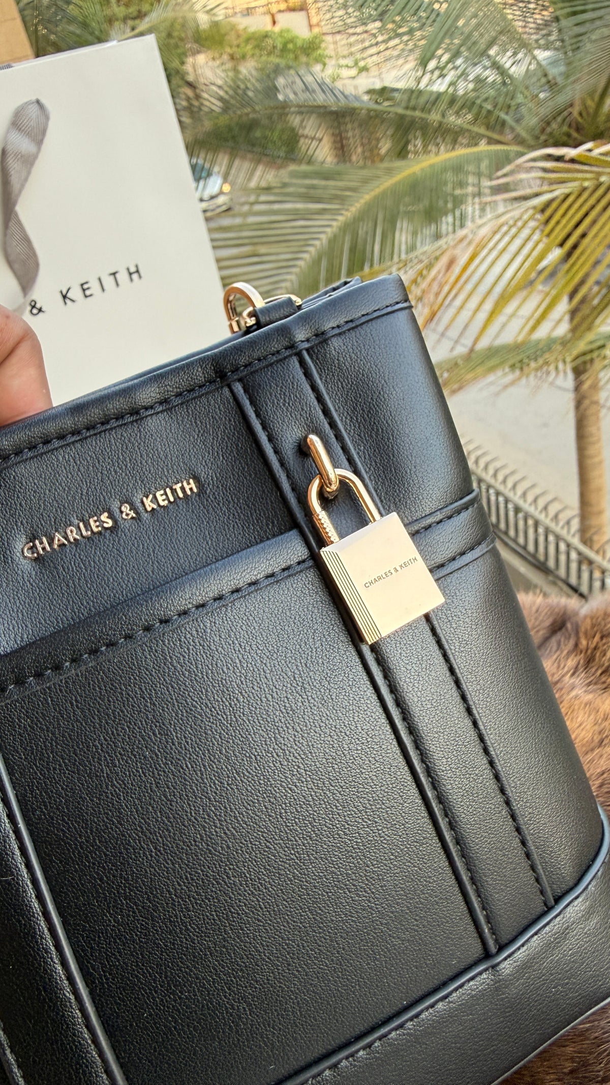 Charles & Keith Scottie Bucket Bag-Master Plus Series-With Paper Bag