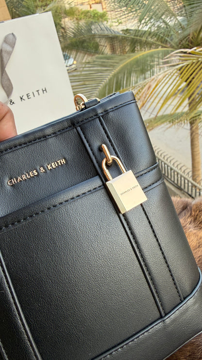 Charles & Keith Scottie Bucket Bag-Master Plus Series-With Paper Bag