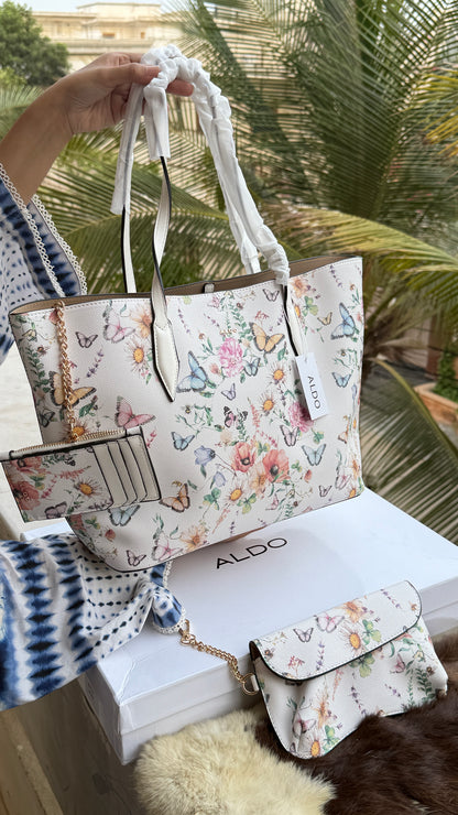 Aldo Tote-With Card Wallet & Pouch-With Box-Master Series