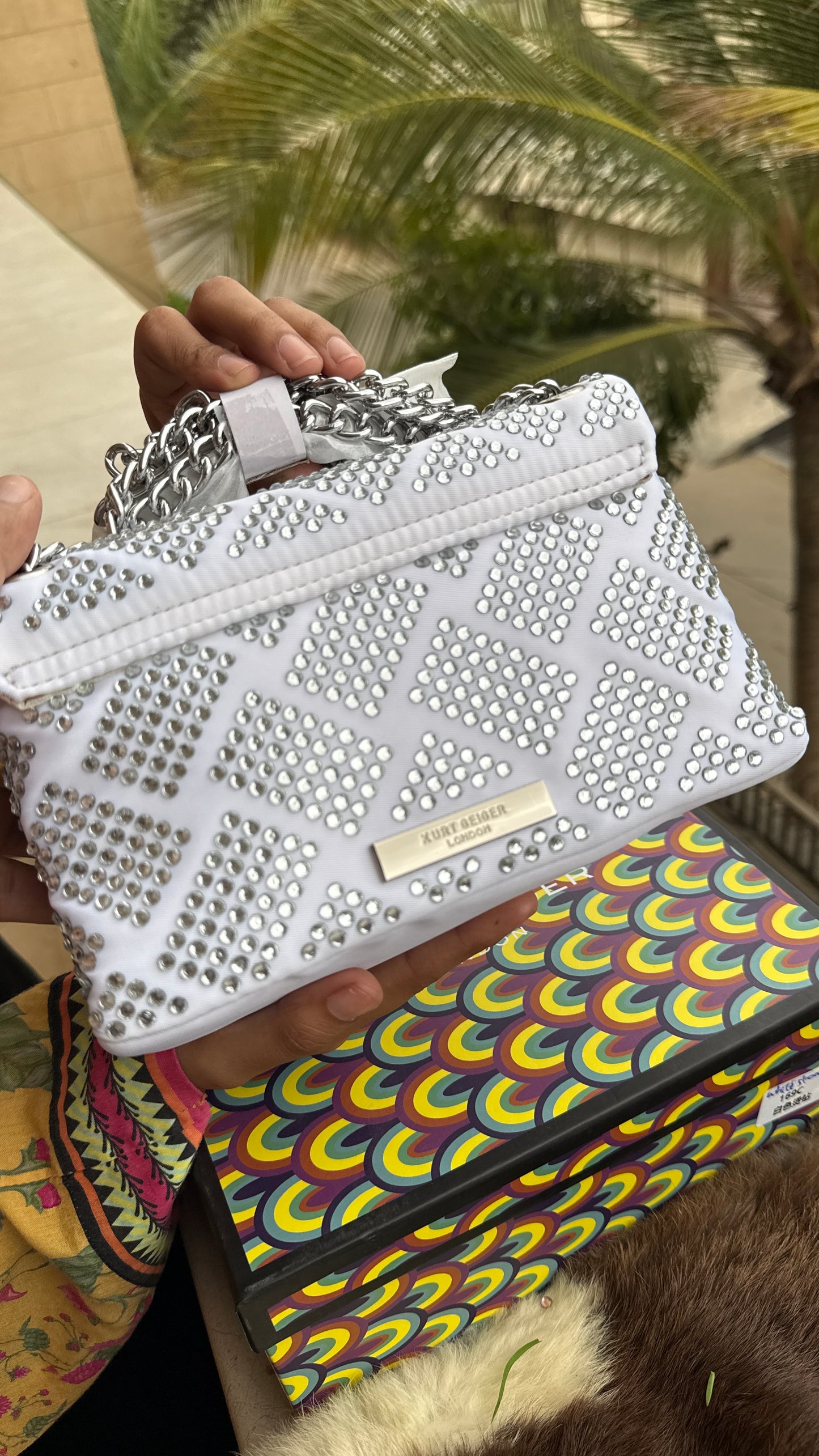Kurt Geiger London Mini Crystal Kensington Bag-Master Series-With Box