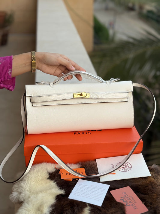 Hermes Kelly Cut Clutch-Box included-Master Series
