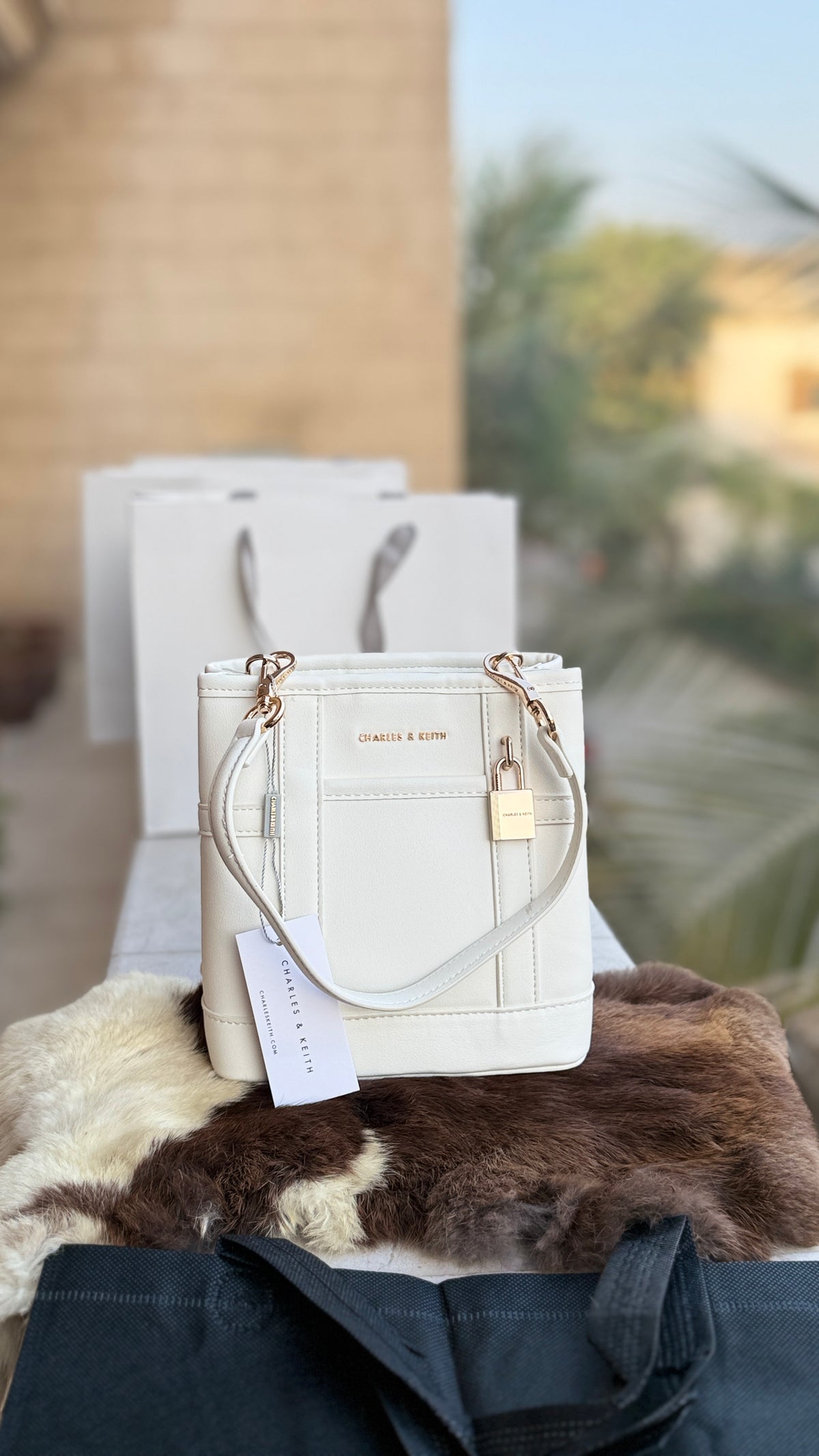 Charles & Keith Scottie Bucket Bag-Master Plus Series-With Paper Bag