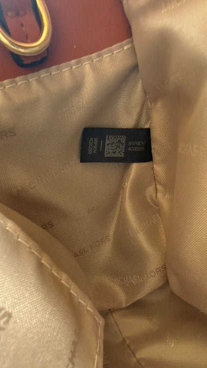 Michael Kors Laila Signature Monogram Hand bag With box.