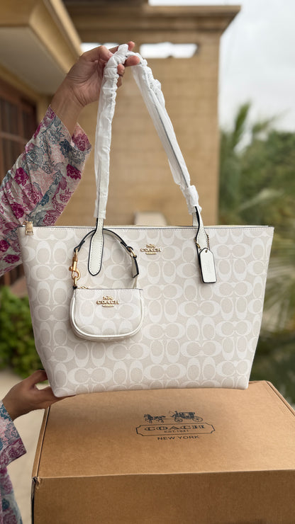 Coach Tote-With Coin Bag-Master Plus Series-With Box