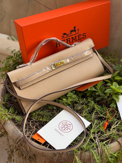 Hermes Kelly Cut Clutch-Box included-Master Series