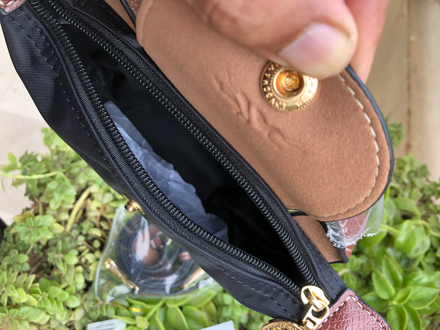 LONG CHAMP LE PLIAGE ORIGINAL POUCH WITH HANDLE ( Master Series )