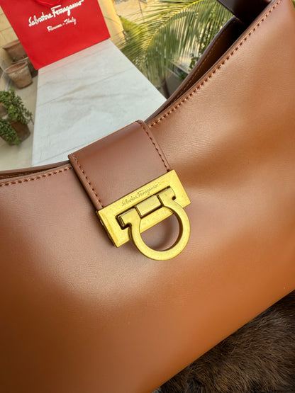 Salvatore Ferragamo Trifolio shoulder bag-Master Series-With Paper Bag-Same As Original