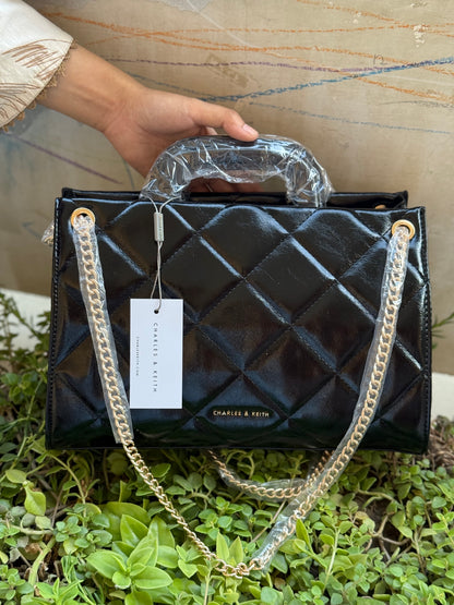 Charles & Keith Apfra Quilted Chain Master Series With Box