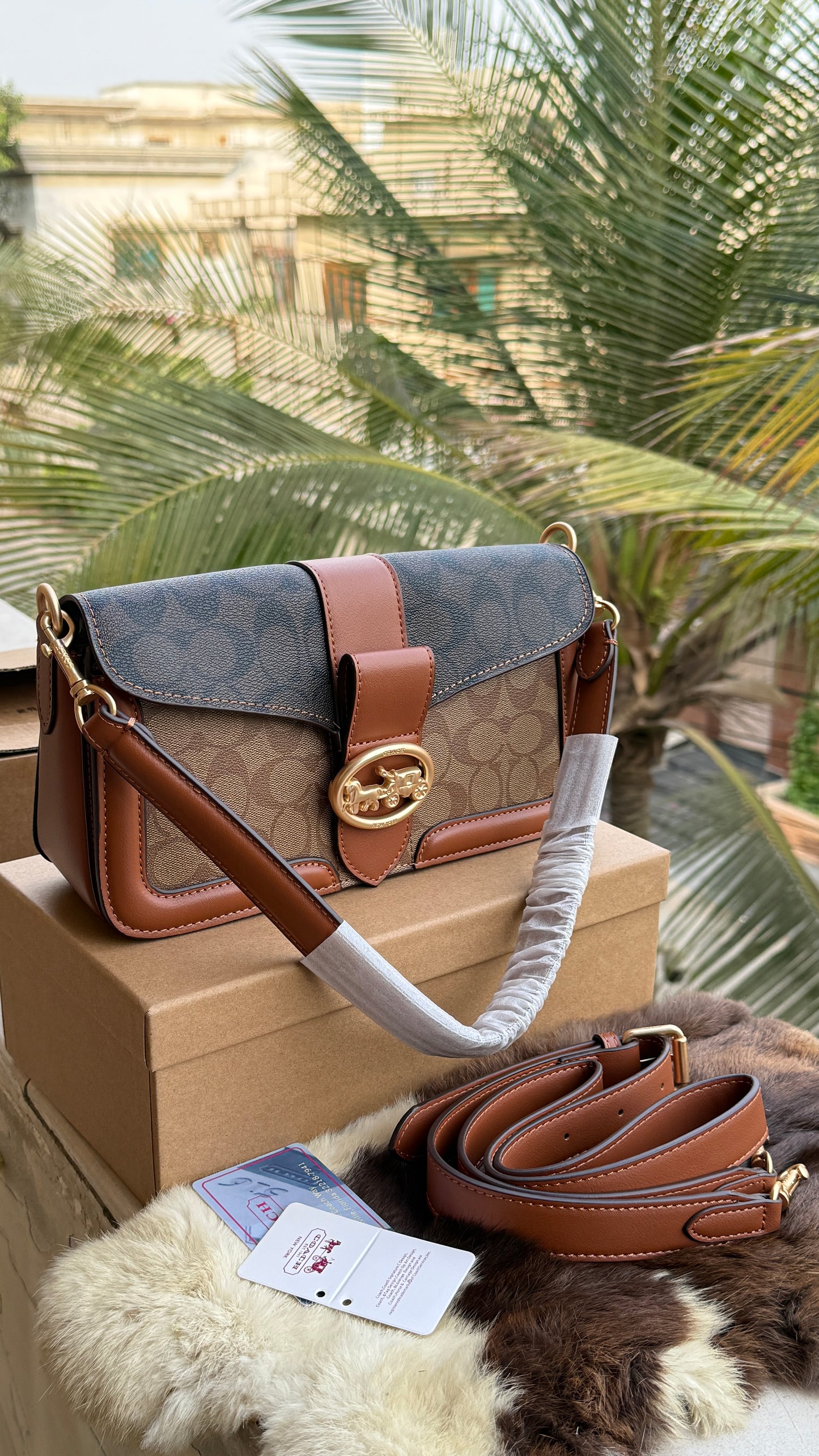 Coach Georgie Shoulder Bag-Double Folding Box-Master Plus Series