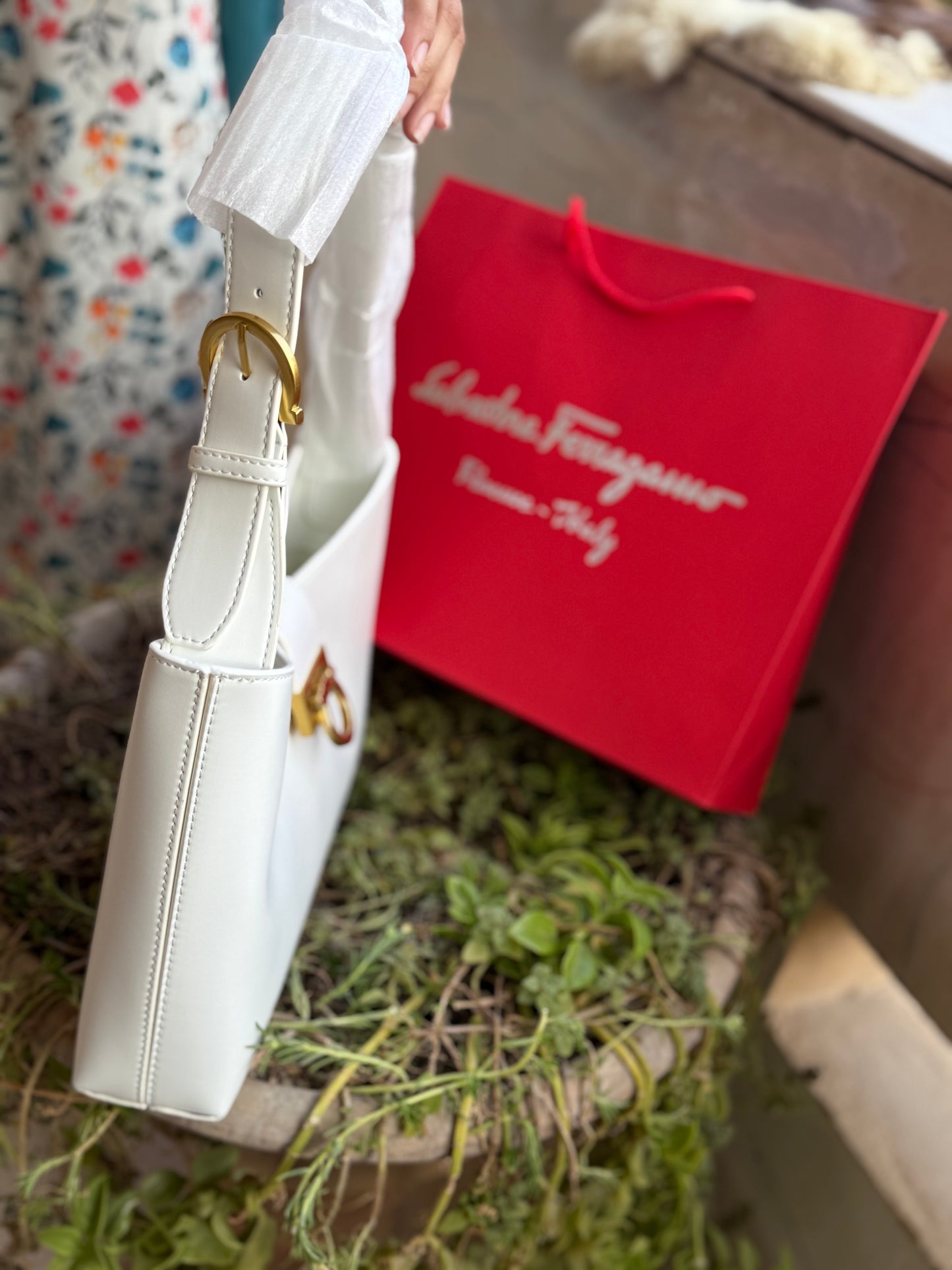 Salvatore Ferragamo Trifolio shoulder bag-Master Series-With Paper Bag-Same As Original