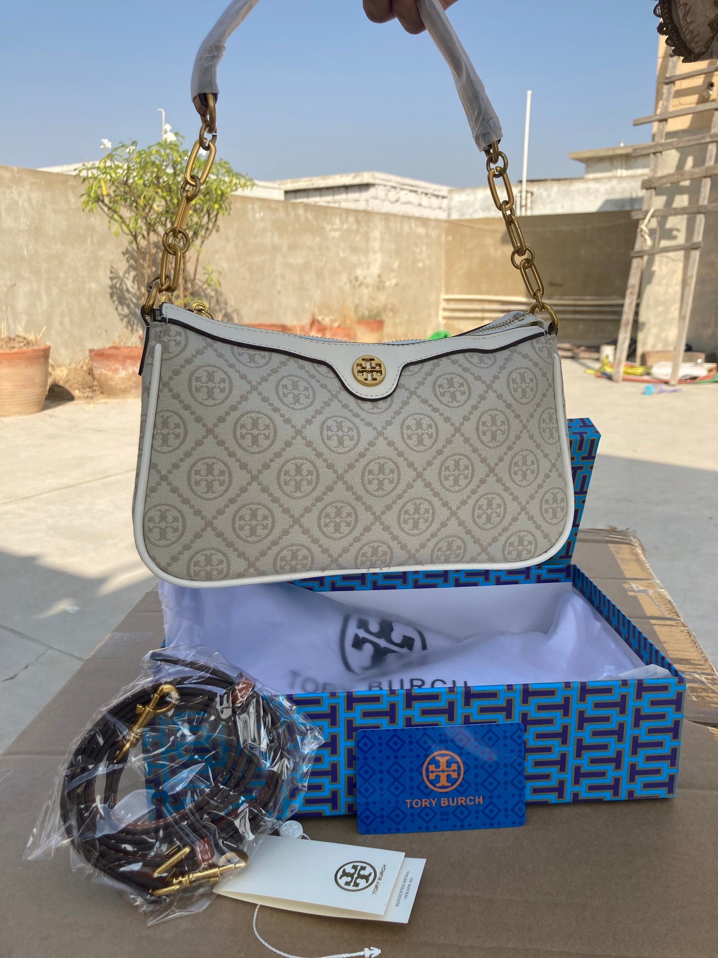 Tory Burch T Monogram Studio Bag- Master series