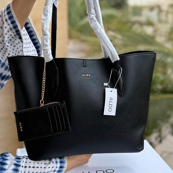 Aldo Tote-With Card Wallet & Pouch-With Box-Master Series