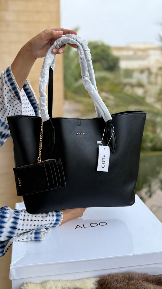 Aldo Tote-With Card Wallet & Pouch-With Box-Master Series