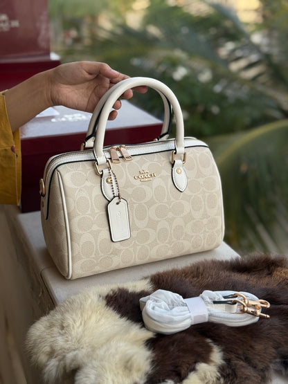 Coach Rowan Satchel With Box Master Series